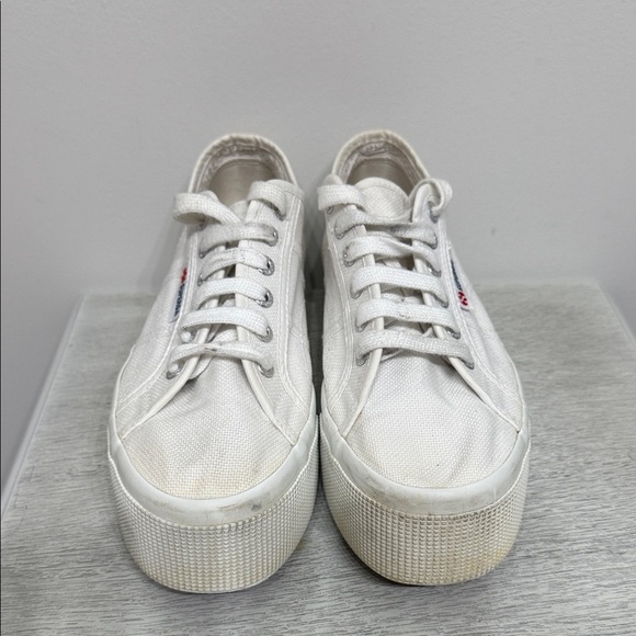 SUPERGA Size 40 Women's 2790 White Platform Sneakers Anthology - Picture 11 of 11